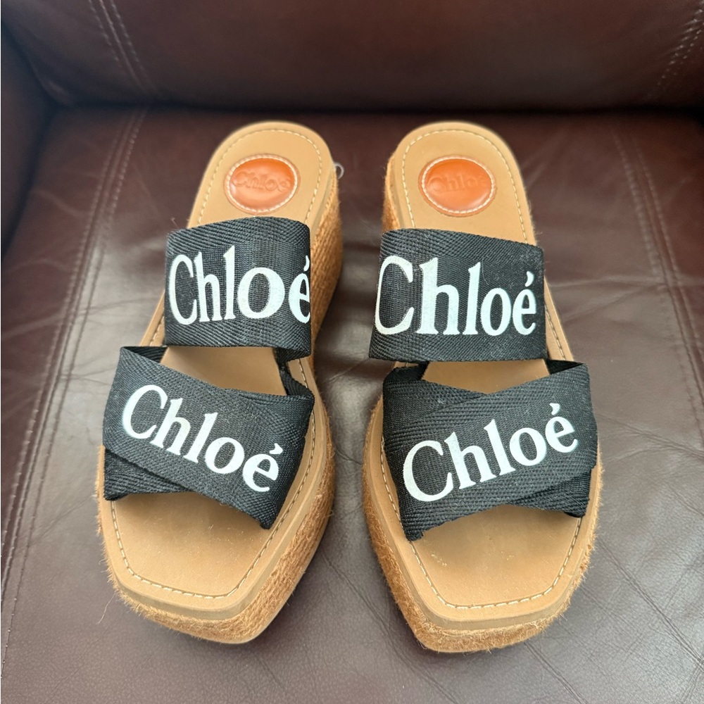Chloe woody wedges 38/7.5